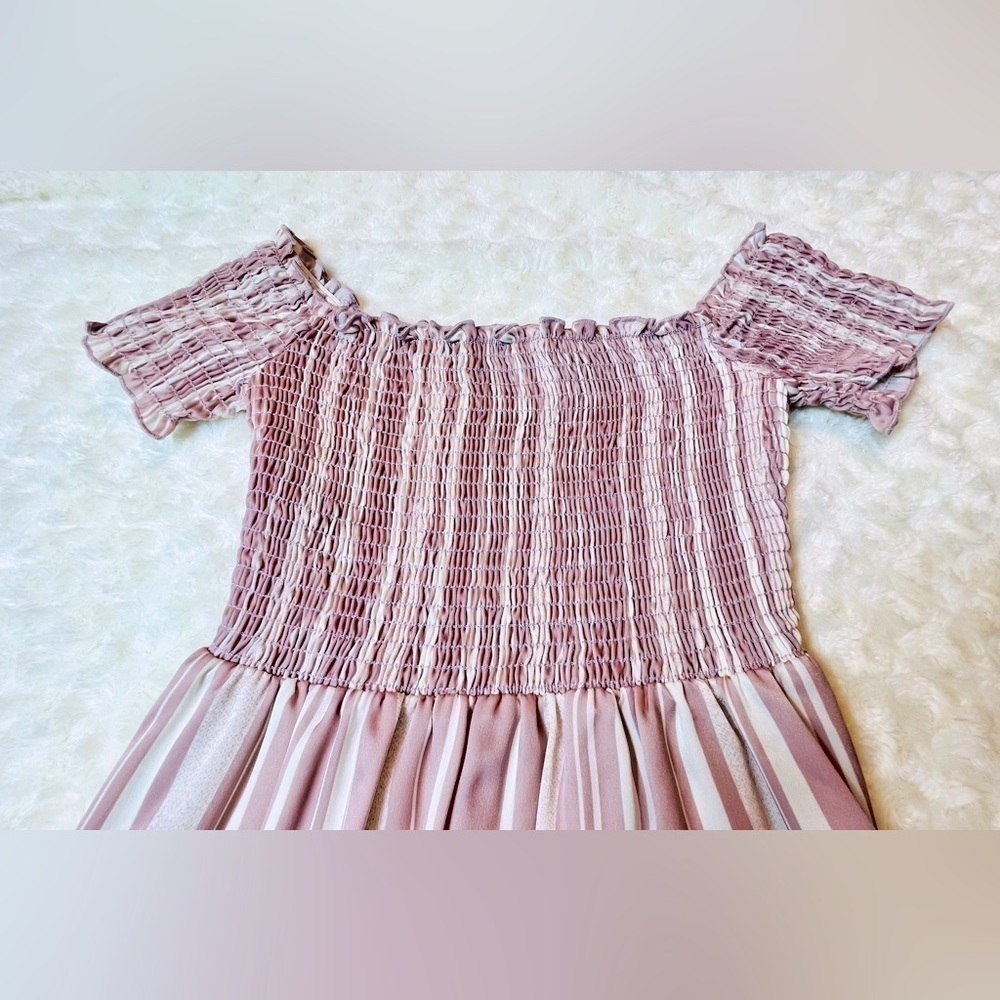 Show Me Your Mumu - Dolly Smocked Dress with pink Stripes - Size Small - Picture 10 of 11